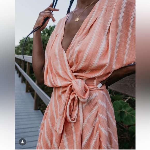 L*SPACE REVOLVE NWT SUNSHINE FEELS WRAP DRESS - Picture 4 of 12